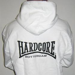 White 'Hardcore' hooded - printed (Sweaters), Kleding | Dames, Truien en Vesten, Nieuw, Verzenden