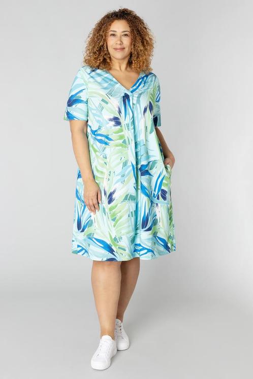 COLLETTA jurk travel V hals overslag Maat:, Kleding | Dames, Jurken, Overige kleuren, Nieuw, Verzenden