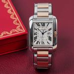 Cartier - Tank Anglaise Rose Gold and Steel - W5310037 -, Sieraden, Tassen en Uiterlijk, Horloges | Heren, Nieuw
