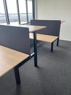 Refurbished Ahrend Duo Zit Sta Bureaus - Optie Tussenwand, Huis en Inrichting, Verzenden, In hoogte verstelbaar, Zo goed als nieuw