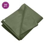 vidaXL Dekzeil 260 g/m² 4x5 m HDPE groen, Verzenden, Nieuw