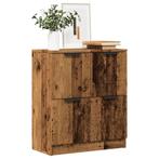 vidaXL Dressoir 60x30x70 cm bewerkt hout oud houtkleurig, Huis en Inrichting, Kasten | Dressoirs, Verzenden, Nieuw, 50 tot 100 cm