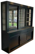 Buffetkast Enschede antraciet met eiken interieur 240cm, Huis en Inrichting, Ophalen of Verzenden, Nieuw