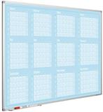 Jaarplanner blauw - 90x120 cm - Januari-December, Ophalen of Verzenden, Nieuw