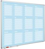 Jaarplanner blauw - 90x120 cm - Januari-December, Ophalen of Verzenden, Nieuw