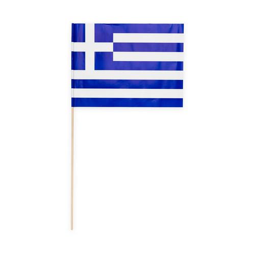Griekenland Vlag Met Stok 50cm 10st, Hobby en Vrije tijd, Feestartikelen, Nieuw, Verzenden