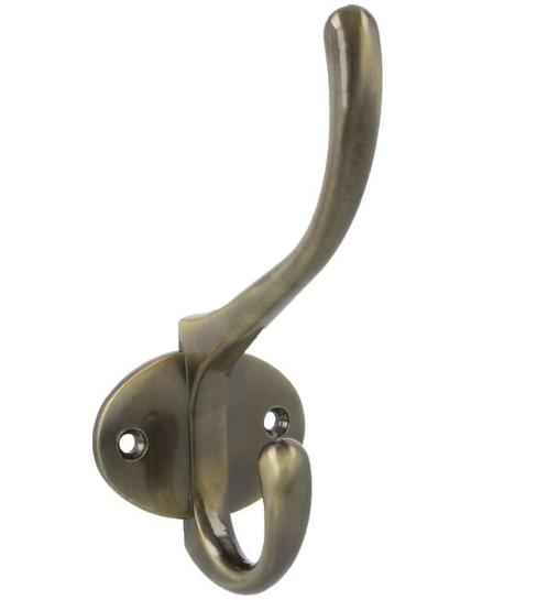 Kapstokhaak 135x58 mm zamak antiek brons, Huis en Inrichting, Woonaccessoires | Kapstokken, Verzenden