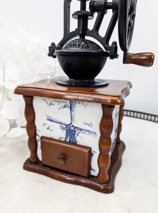 Superbe Moulin à Café Bleu de Delft - Koffiemolen - Keramiek, Antiek en Kunst, Curiosa en Brocante