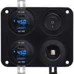 ProRide 12V USB Autolader 4 Poorten - 45W/QC3.0 - Schakelaar, Verzenden, Nieuw