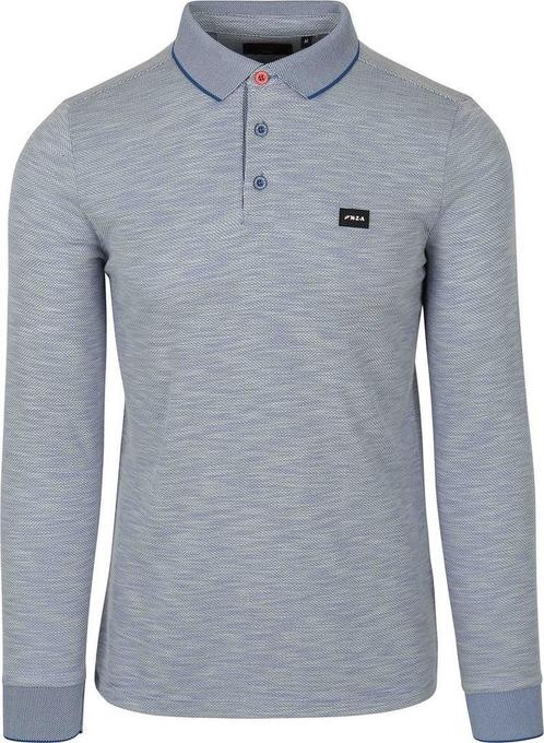 NZA Longsleeve Polo Kade Blauw maat XXL Heren, Kleding | Heren, Polo's, Blauw, Nieuw, Overige maten, Verzenden