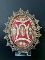 Reliekhouder - Messing - 1700-1750 - Negen relikwieën van de