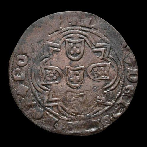 Portugal. D. João I (1385-1433). Real de Dez Soldos - Porto, Postzegels en Munten, Munten | Europa | Niet-Euromunten