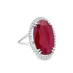 Zonder Minimumprijs - Ring - 18 karaat Witgoud - 7.08ct. tw., Sieraden, Tassen en Uiterlijk, Ringen, Nieuw