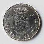 Nederland. 10 Gulden Juliana 1973 Jubileummunt 2 stuks
