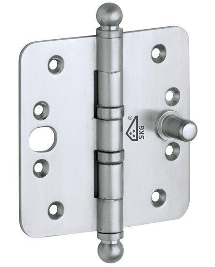 Kogellagerscharnier SKG3 89x89 ronde hoek bol mat chroom, Doe-het-zelf en Verbouw, Hang- en Sluitwerk, Nieuw, Ophalen of Verzenden