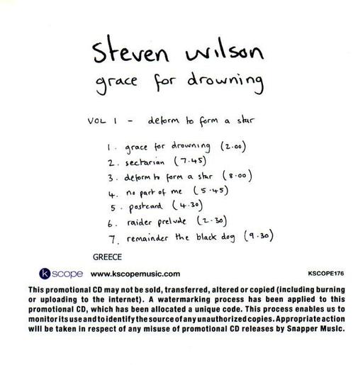cd - Steven Wilson (CDr) - Grace For Drowning, Cd's en Dvd's, Cd's | Overige Cd's, Zo goed als nieuw, Verzenden