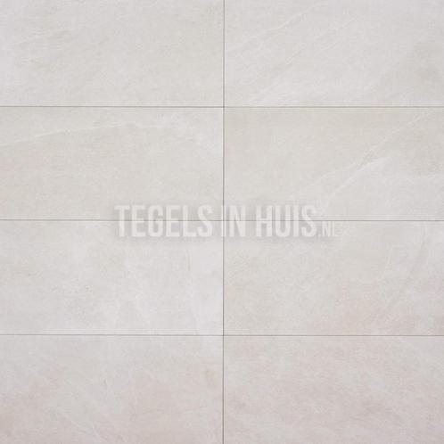 Vloertegel / wandtegel slate g wit 60x120 59,6x119,5, Doe-het-zelf en Verbouw, Tegels, Vloertegels, Nieuw, 10 m² of meer, Keramiek