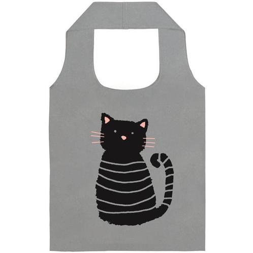 Opvouwbaar Tasje Kat - Glow in the Dark - 40x66cm NIEUW, Sieraden, Tassen en Uiterlijk, Tassen | Schoudertassen, Nieuw, Ophalen of Verzenden