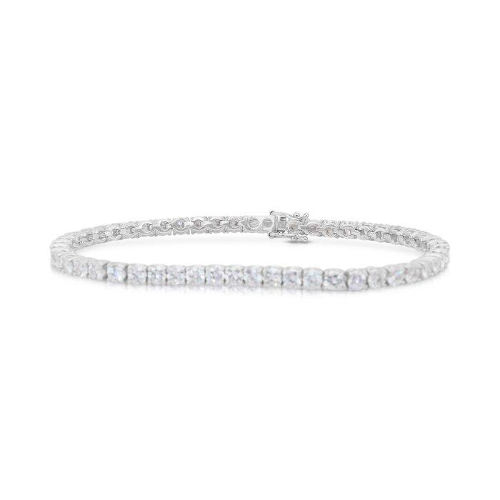 Armband - 18 karaat Witgoud - 7.35ct. tw. Diamant, Sieraden, Tassen en Uiterlijk, Armbanden