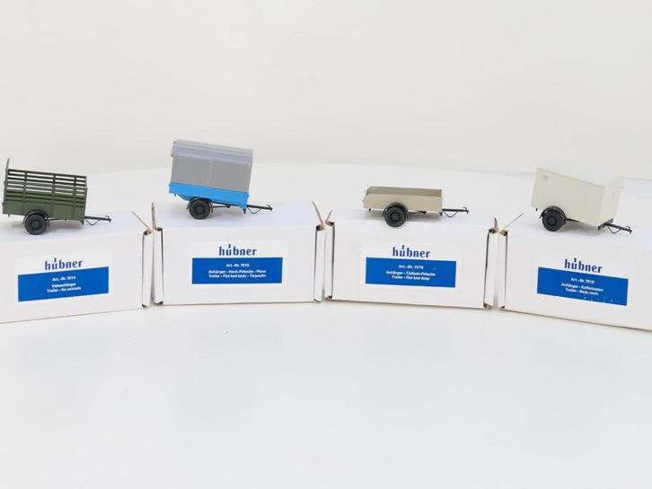 Set 4x Hubner 7014, 7015, 7016 & 7019 (Kleinseriefabrikant), Hobby en Vrije tijd, Modelbouw | Figuren en Diorama's, Zo goed als nieuw