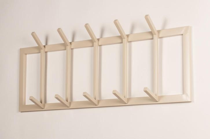 Rietveld Kapstokken - Beige, Zand - Staal, Metaal, Huis en Inrichting, Woonaccessoires | Kapstokken, Verzenden