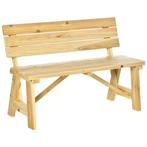 TRUUSK Tuinbank 2-zits Parkbank Van Hout Tot 220 Kg, Terrasb, Tuin en Terras, Tuinbanken, Verzenden, Nieuw