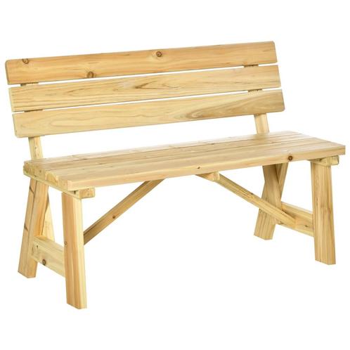 TRUUSK Tuinbank 2-zits Parkbank Van Hout Tot 220 Kg, Terrasb, Tuin en Terras, Tuinbanken, Nieuw, Verzenden