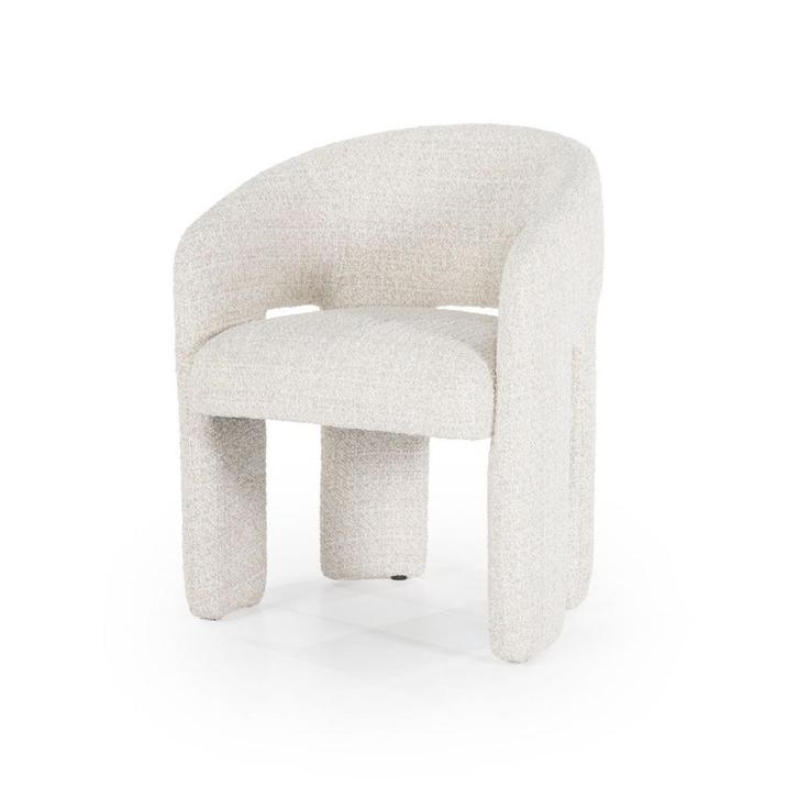 Stoel Eleonora HAMILTON Beige *NIEUW* Eetkamerstoel, Huis en Inrichting, Stoelen, Vijf, Zes of meer stoelen, Nieuw, Stof, Ophalen of Verzenden
