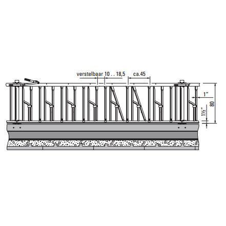 Voerhek verstelbaar zelfsluitend Spinder Baseline voor jongv, Dieren en Toebehoren, Runderen