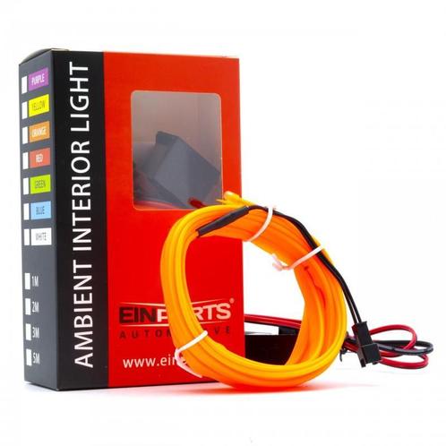 LED Interieur/sfeer verlichting strip - Oranje - 3 Meter, Auto diversen, Auto-accessoires, Nieuw, Verzenden