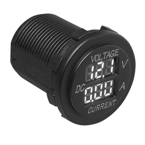 ProPlus Digitale volt- en ampèremeter - 6-30V - 0-10A - Ø., Doe-het-zelf en Verbouw, Elektra en Kabels, Nieuw, Ophalen of Verzenden