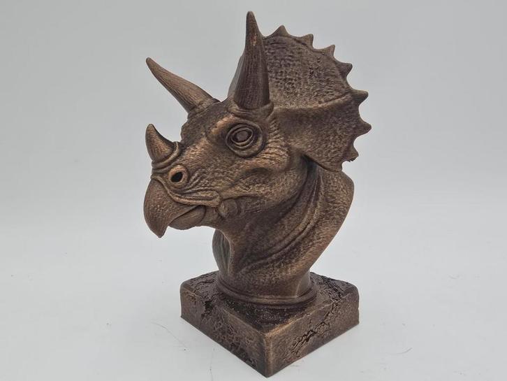 Bust of a Triceratops statue - home decor lover gift him her, Verzamelen, Beelden en Beeldjes, Nieuw, Verzenden