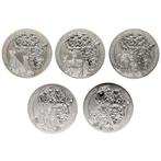 Rwanda. 50 Frank 2013/2017 - African Ounce Coins (5 stuks)