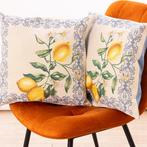 Set Gobelinkussens Mediterranea – Citroenen en Geweven