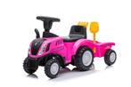 Speelgoed tractor - roze - met aanhanger - tot 25 kg -  9..., Kinderen en Baby's, Ophalen of Verzenden, Nieuw