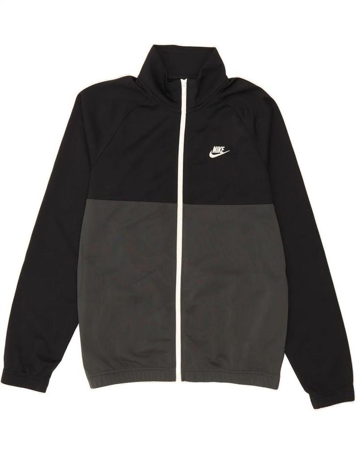 NIKE Mens Tracksuit Top Jacket Medium Black Colourblock, Kleding | Heren, Jassen | Winter, Verzenden