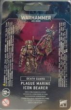 Death Guard Plague Marine Icon Bearer (Warhammer 40.000, Hobby en Vrije tijd, Wargaming, Ophalen of Verzenden, Nieuw