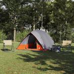 vidaXL Camping Tent Grijs en oranje 320 x 275 x 190 cm, Caravans en Kamperen, Tenten, Verzenden, Nieuw