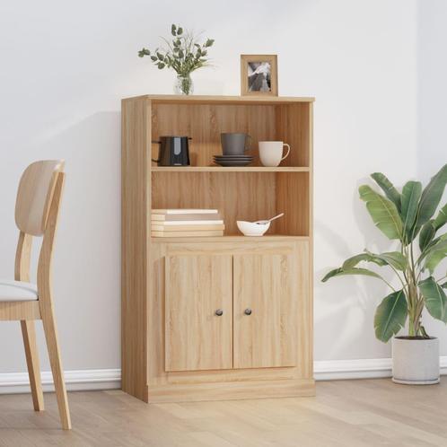 vidaXL buffetkast 60x35,5x103,5 cm bewerkt hout sonoma, Huis en Inrichting, Kasten | Buffetkasten, 25 tot 50 cm, Nieuw, Overige houtsoorten