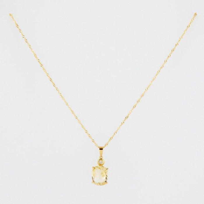 2-delige sieradenset - 18 karaat Geel goud - 3.84ct. tw., Sieraden, Tassen en Uiterlijk, Antieke sieraden