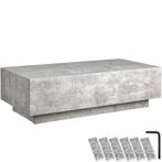 Salontafel Lasley met voet, draagkracht 45 kg - Betonlook, 1, Huis en Inrichting, Tafels | Salontafels, Verzenden, Nieuw