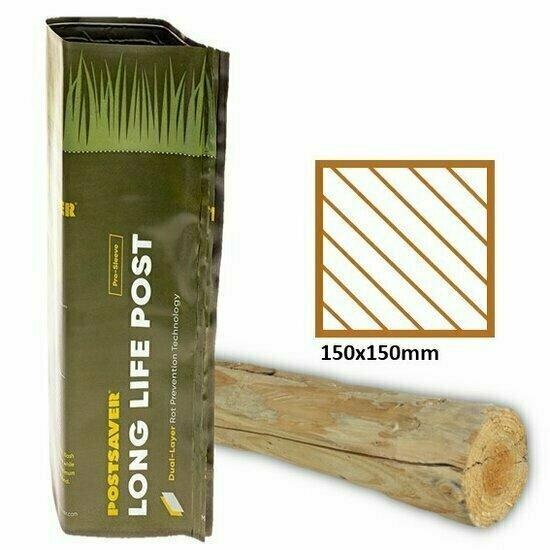 Postsaver Plus 70cm hoog - Vierkante paal 150x150mm, Doe-het-zelf en Verbouw, Hout en Planken, Nieuw, Verzenden