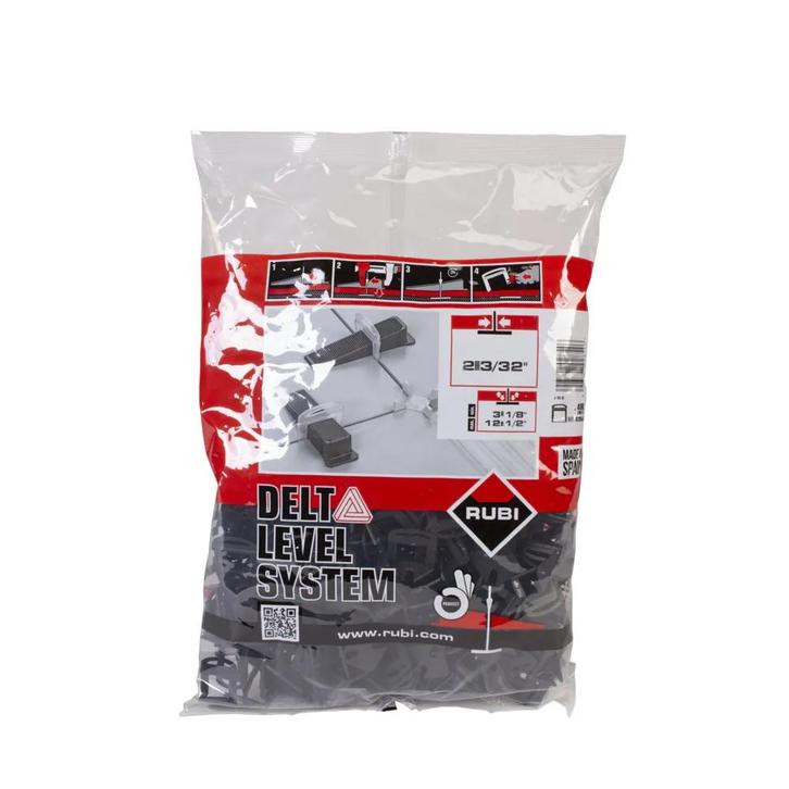 Rubi Delta Levelling Systeem - Clip 2,0mm h= 3-12mm - 400st, Doe-het-zelf en Verbouw, Tegels, Nieuw, 10 m² of meer, Keramiek, Ophalen of Verzenden