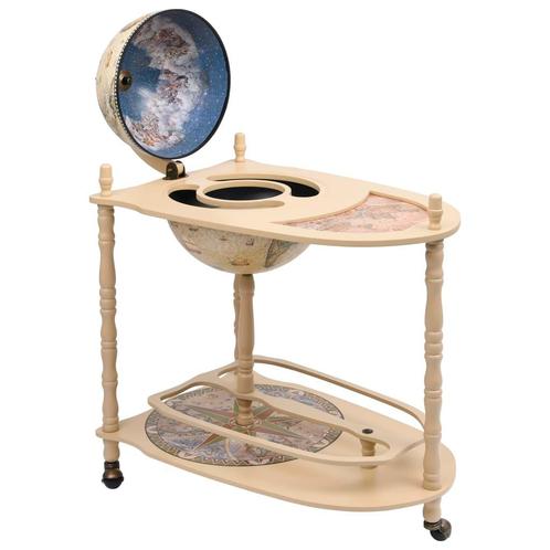 vidaXL Globebar vrijstaand eucalyptushout groen, Huis en Inrichting, Woonaccessoires | Wijnrekken, Nieuw, Verzenden
