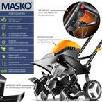 MASKO® Elektrische Motorhak - Tuinfrees - 1500W - Oranje, Verzenden, Nieuw