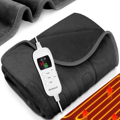 KESSER® XXL Elektrische Warmtedeken - 200x180cm - Donkergrij, Huis en Inrichting, Overige Huis en Inrichting, Nieuw, Verzenden