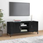 vidaXL Tv-meubel 110x35x48 cm massief grenenhout zwart, Huis en Inrichting, 100 tot 150 cm, Verzenden, Nieuw, Minder dan 100 cm
