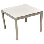 Joshua lounge tuintafel 59x59xH43 cm aluminium latte, Tuin en Terras, Tuintafels, Ophalen of Verzenden, Nieuw