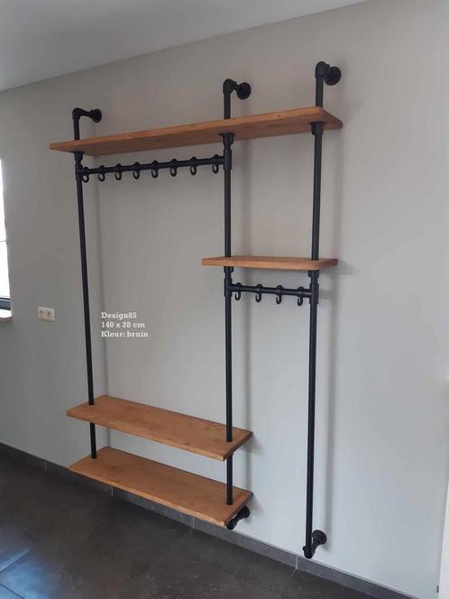 Industriele kapstok Blink, Huis en Inrichting, Woonaccessoires | Kapstokken, Wandkapstok, Nieuw, Overige materialen, 200 cm of meer