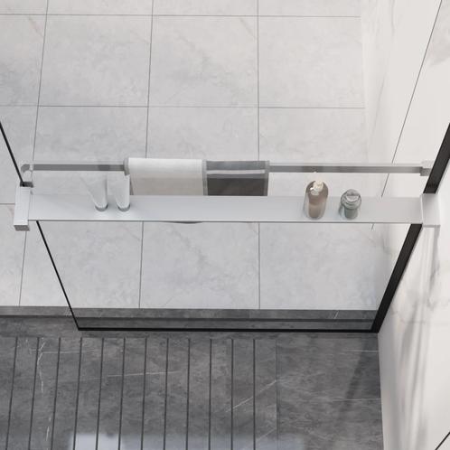 vidaXL Wandschap voor inloopdouchewand 80 cm aluminium, Huis en Inrichting, Badkamer | Badtextiel en Accessoires, Nieuw, Verzenden